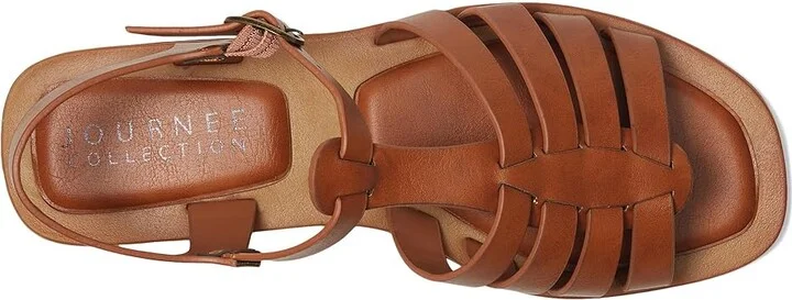 Journee Collection Benicia Women's Sandals Tan : 9 M - Image 2