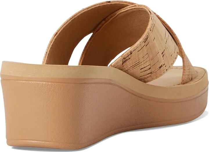 Journee Collection Biara Women's Wedge Shoes Cork : 10 M, Faux Leather - Image 4
