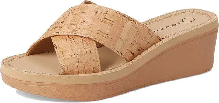Journee Collection Biara Women's Wedge Shoes Cork : 10 M, Faux Leather - Image 5