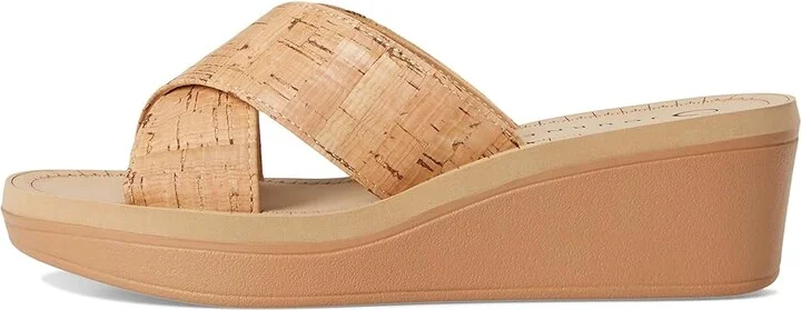 Journee Collection Biara Women's Wedge Shoes Cork : 10 M, Faux Leather - Image 6