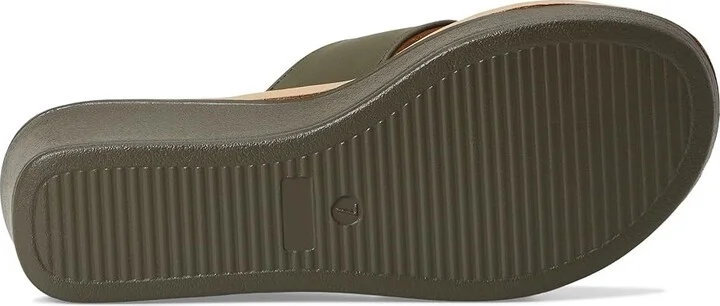 Journee Collection Biara Women's Wedge Shoes Olive : 8 M, Faux Leather - Image 3