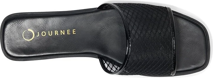 Journee Collection Breckley Women's Sandals Black : 7 M, Synthetic - Image 2