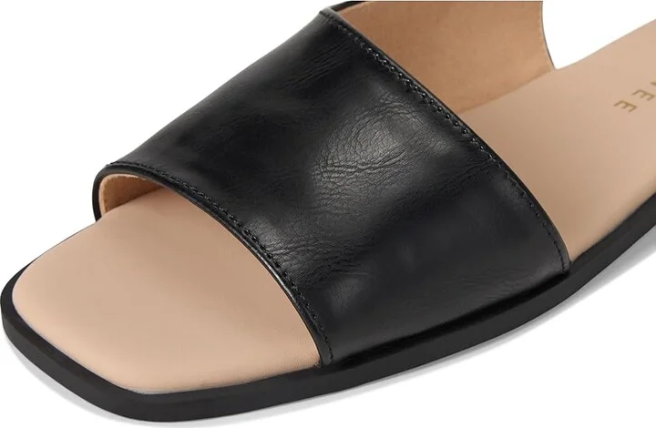 Journee Collection Brinsley Women's Sandals Black PU : 9.5 M, Leather - Image 7