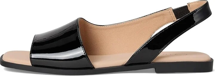 Journee Collection Brinsley Women's Sandals Patent/Black : 10 W, Leather - Image 6