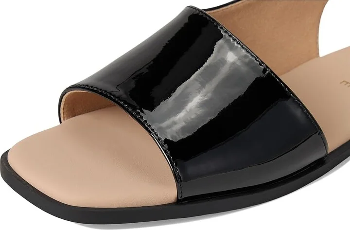 Journee Collection Brinsley Women's Sandals Patent/Black : 10 W, Leather - Image 7