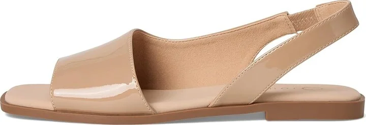 Journee Collection Brinsley Women's Sandals Patent/Nude : 10 M, Leather - Image 6