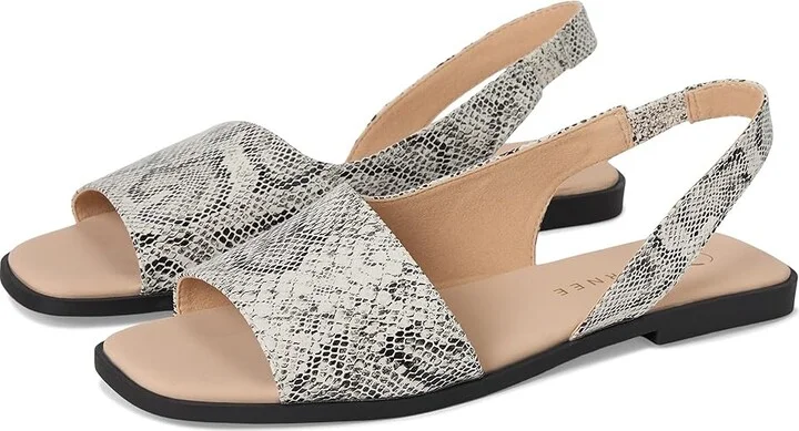 Journee Collection Brinsley Women's Sandals Snake : 9.5 M, Leather