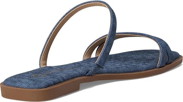 Journee Collection Brisa Women's Sandals Denim : 12 M, Faux Leather - Image 4