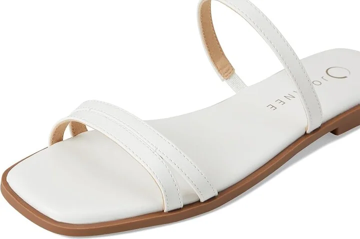 Journee Collection Brisa Women's Sandals White : 11 M, Faux Leather - Image 7