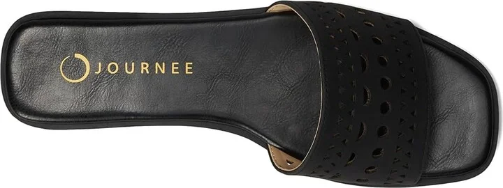 Journee Collection Brodie Women's Sandals Black : 7.5 M, Synthetic - Image 2