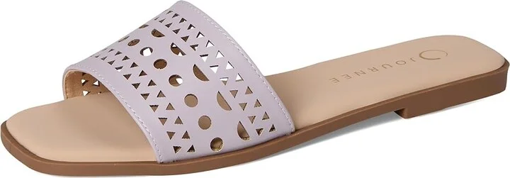 Journee Collection Brodie Women's Sandals Lilac : 7.5 M, Synthetic - Image 5