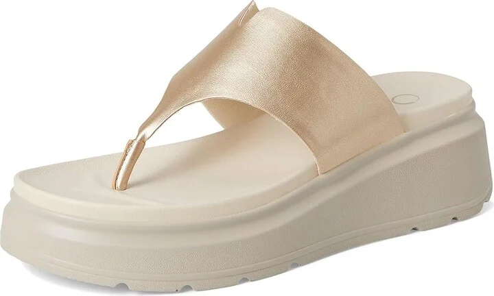 Journee Collection Carah Women's Wedge Shoes Champagne : 12 M, Synthetic - Image 5