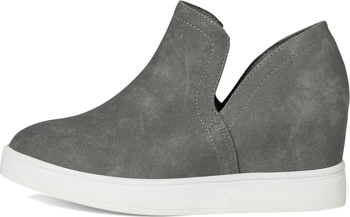 Journee Collection Cardi Women's Shoes Grey : 7 M, Faux Leather - Image 6