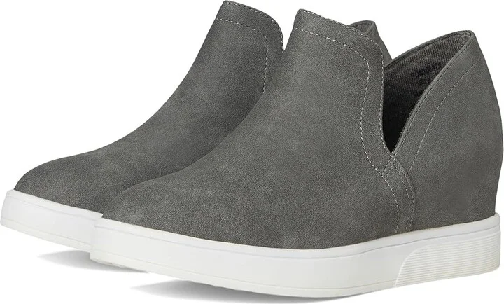 Journee Collection Cardi Women's Shoes Grey : 7 M, Faux Leather