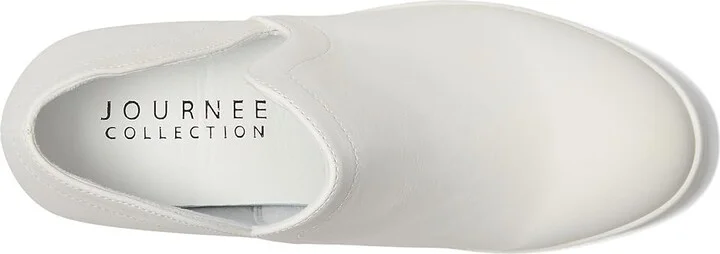 Journee Collection Cardi Women's Shoes White : 11 W, Faux Leather - Image 2