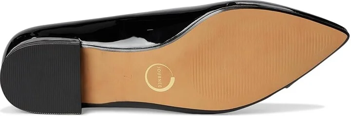 Journee Collection Carmin Women's Shoes Patent/Black : 7 W, Synthetic - Image 3