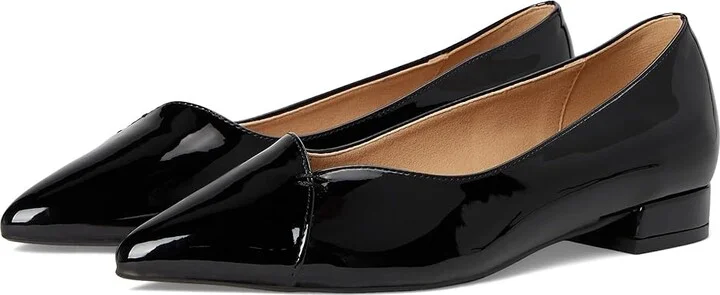 Journee Collection Carmin Women's Shoes Patent/Black : 7 W, Synthetic