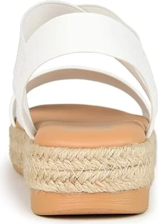 Journee Collection Caroline Women's Shoes White : 6 M, Synthetic - Image 4