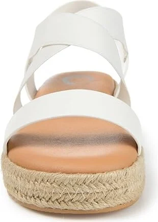Journee Collection Caroline Women's Shoes White : 6 M, Synthetic - Image 5