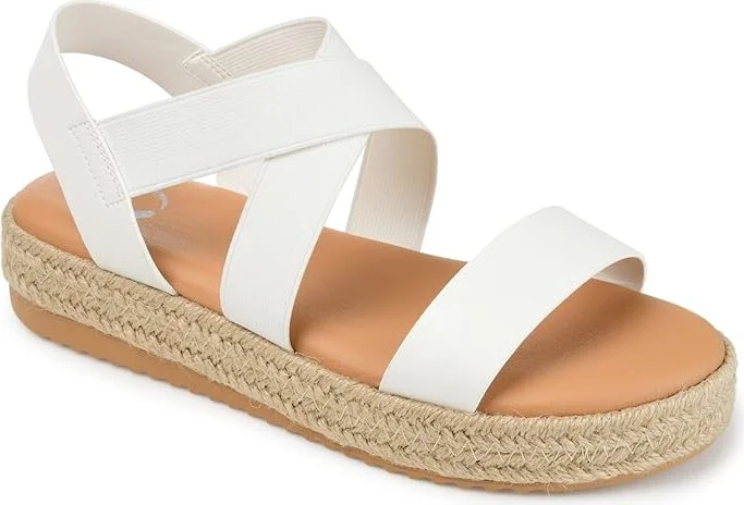 Journee Collection Caroline Women's Shoes White : 6 M, Synthetic