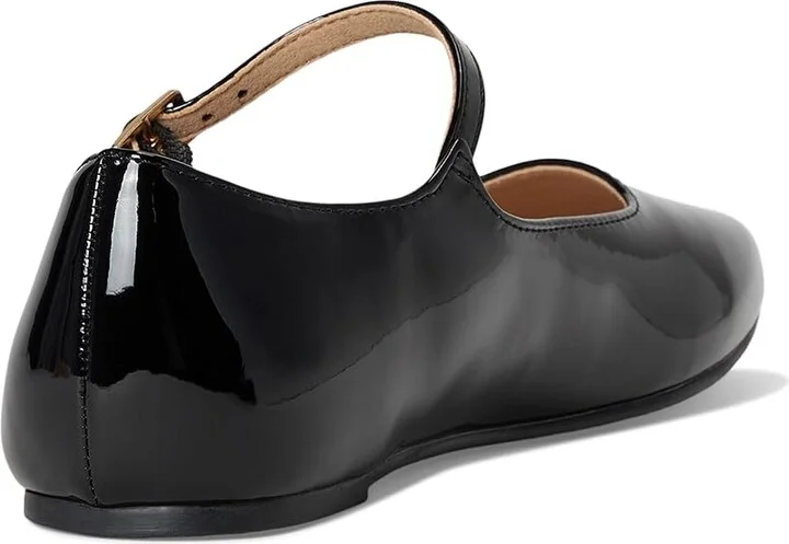 Journee Collection Carrie Flat Women's Dress Flat Shoes Patent/Black : 7 M, Suede - Image 4
