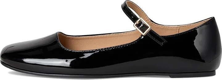 Journee Collection Carrie Flat Women's Dress Flat Shoes Patent/Black : 7 M, Suede - Image 6