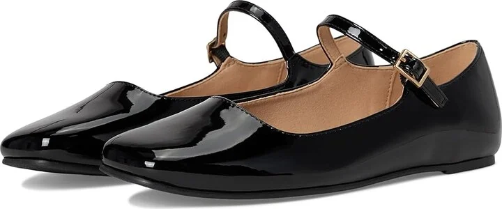 Journee Collection Carrie Flat Women's Dress Flat Shoes Patent/Black : 7 M, Suede