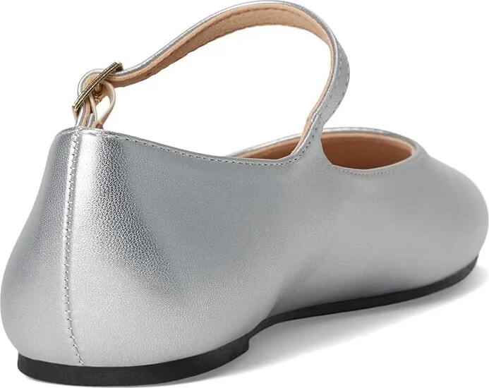 Journee Collection Carrie Flat Women's Dress Flat Shoes Silver : 6.5 M, Suede - Image 4