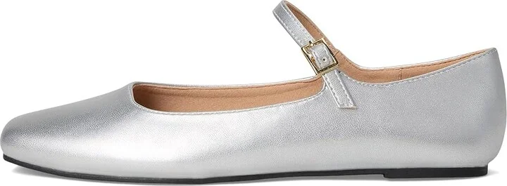 Journee Collection Carrie Flat Women's Dress Flat Shoes Silver : 6.5 M, Suede - Image 6
