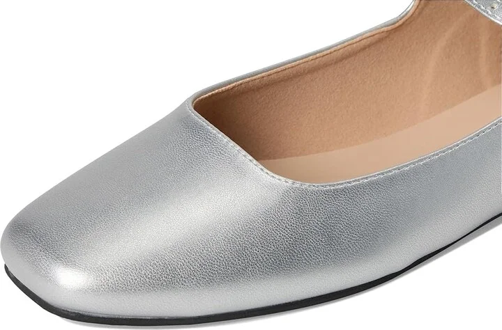 Journee Collection Carrie Flat Women's Dress Flat Shoes Silver : 6.5 M, Suede - Image 7