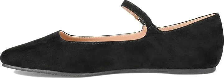 Journee Collection Carrie Flat Women's Shoes Black : 9.5 W, Faux Leather - Image 6