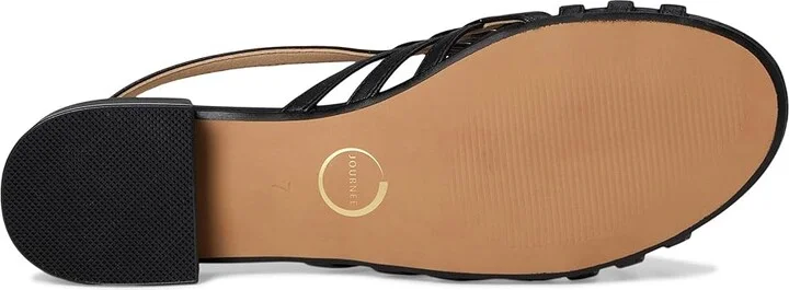 Journee Collection Cassandra Women's Sandals Black : 9 M, Synthetic - Image 3