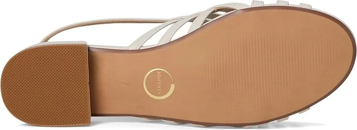 Journee Collection Cassandra Women's Sandals Bone : 7 M, Synthetic - Image 3