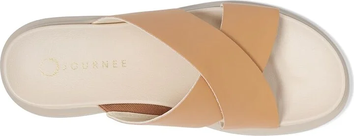 Journee Collection Cathie Women's Wedge Shoes Tan : 12 M, Synthetic - Image 2