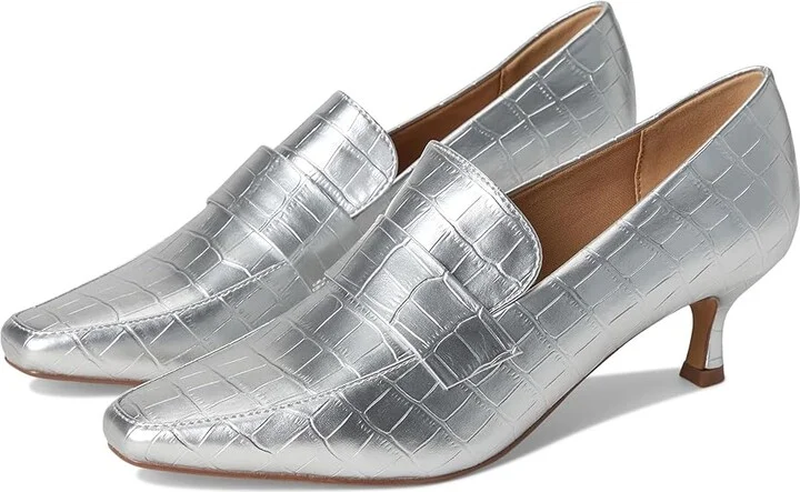Journee Collection Celina Pump High Women's Heels Silver : 12 M