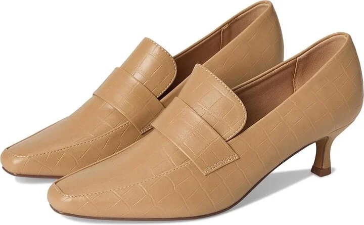 Journee Collection Celina Pump High Women's Heels Tan : 9.5 M
