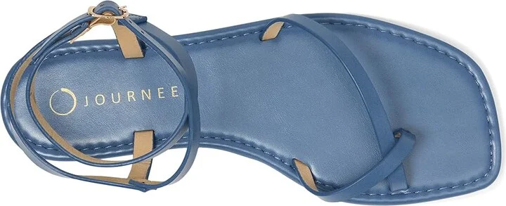 Journee Collection Charra Women's Sandals Blue : 11 M, Synthetic - Image 2