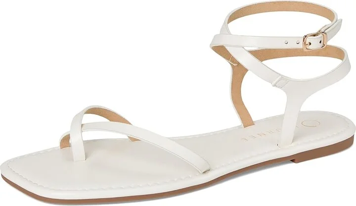 Journee Collection Charra Women's Sandals White : 8.5 M, Synthetic - Image 5