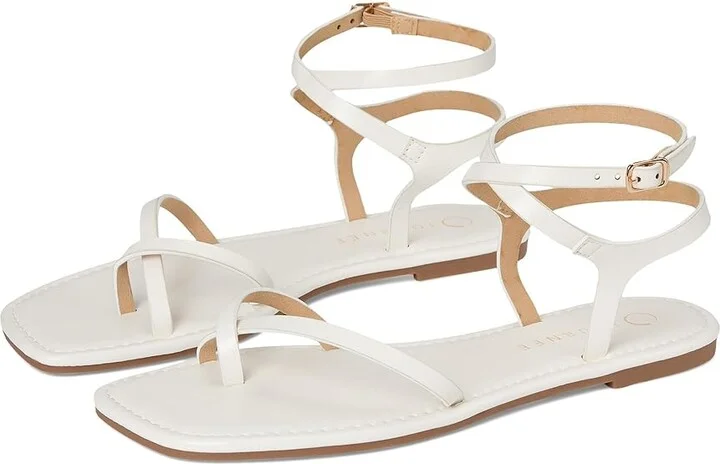 Journee Collection Charra Women's Sandals White : 8.5 M, Synthetic