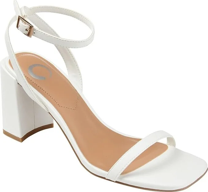 Journee Collection Chasity Pump Women's Shoes White : 10 M, Synthetic