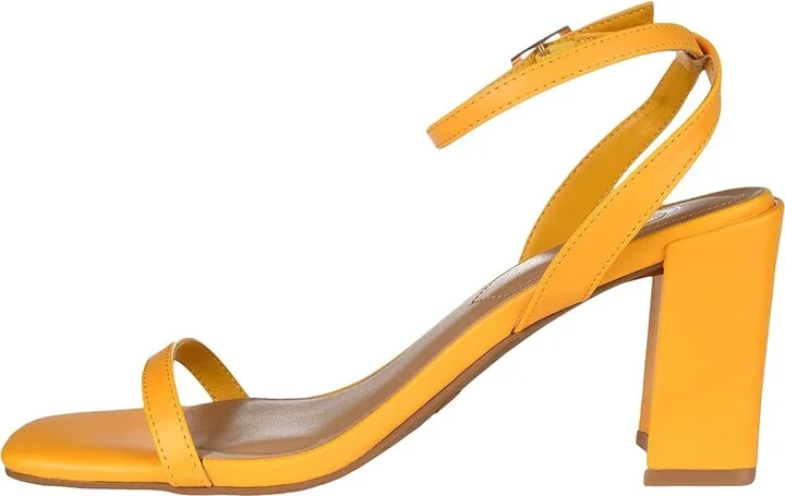Journee Collection Chasity Pump Women's Shoes Yellow : 9.5 M, Synthetic - Image 6