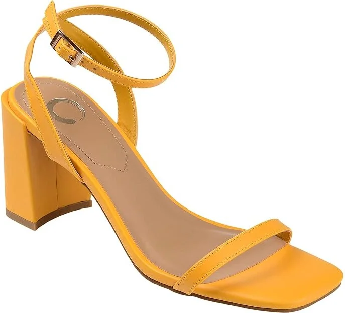 Journee Collection Chasity Pump Women's Shoes Yellow : 9.5 M, Synthetic