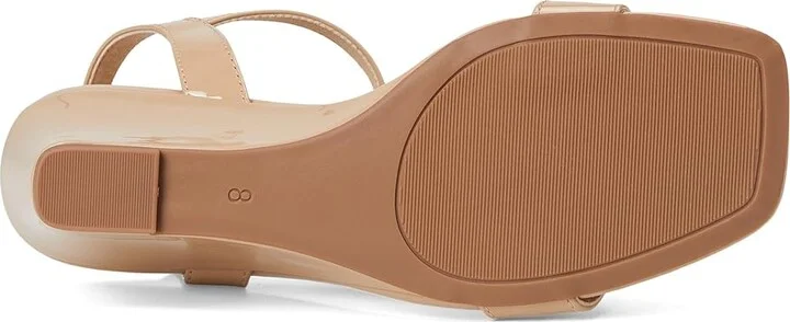 Journee Collection Clayr Women's Sandals Patent/Nude : 6 M, Faux Leather - Image 3