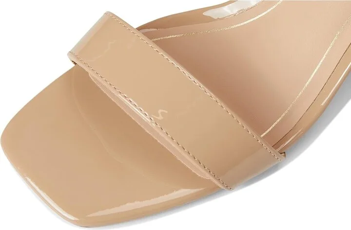 Journee Collection Clayr Women's Sandals Patent/Nude : 6 M, Faux Leather - Image 7