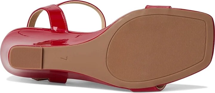 Journee Collection Clayr Women's Sandals Patent/Red : 8 M, Faux Leather - Image 3