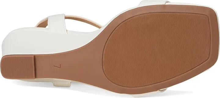 Journee Collection Clayr Women's Sandals Patent/White : 11 M, Faux Leather - Image 3