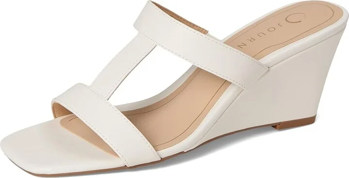 Journee Collection Clodie Women's Wedge Shoes White : 11 M, Synthetic - Image 5