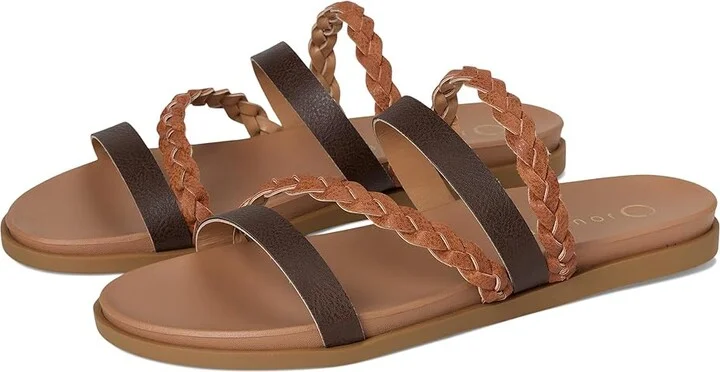 Journee Collection Colette Women's Sandals Cognac : 6 M, Synthetic