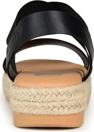 Journee Collection Comfort Foamtm Caroline Sandal Women's Shoes Black : 6 M, Synthetic - Image 4