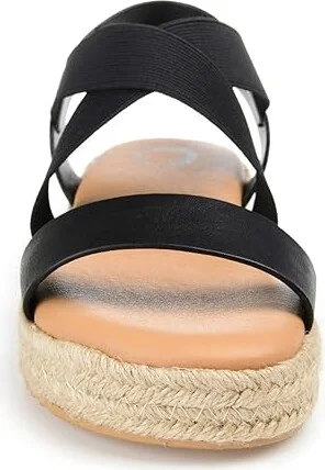 Journee Collection Comfort Foamtm Caroline Sandal Women's Shoes Black : 6 M, Synthetic - Image 5